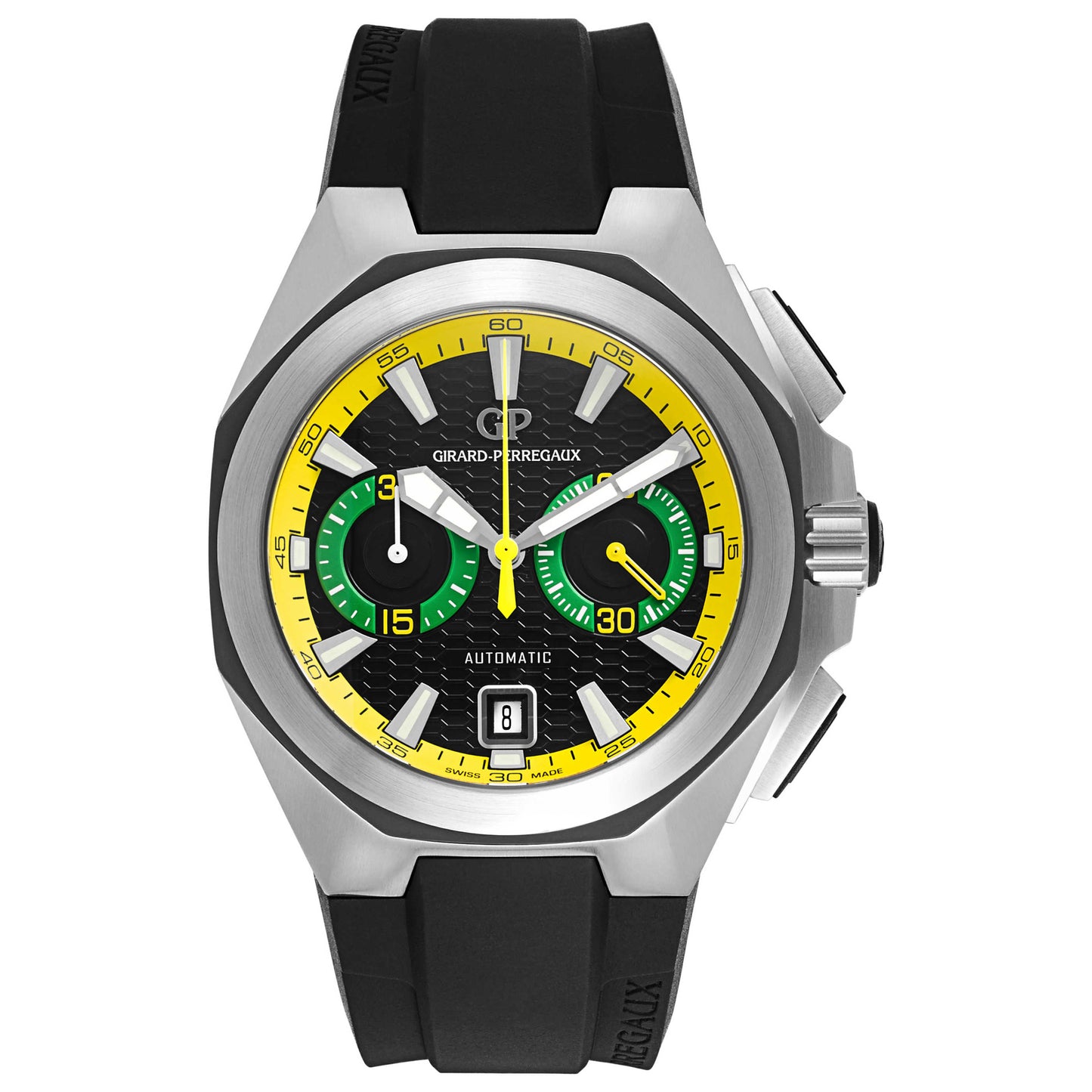 Front view of Girard-Perregaux Hawk Men's Automatic Watch 49970-11-1302SFK6B