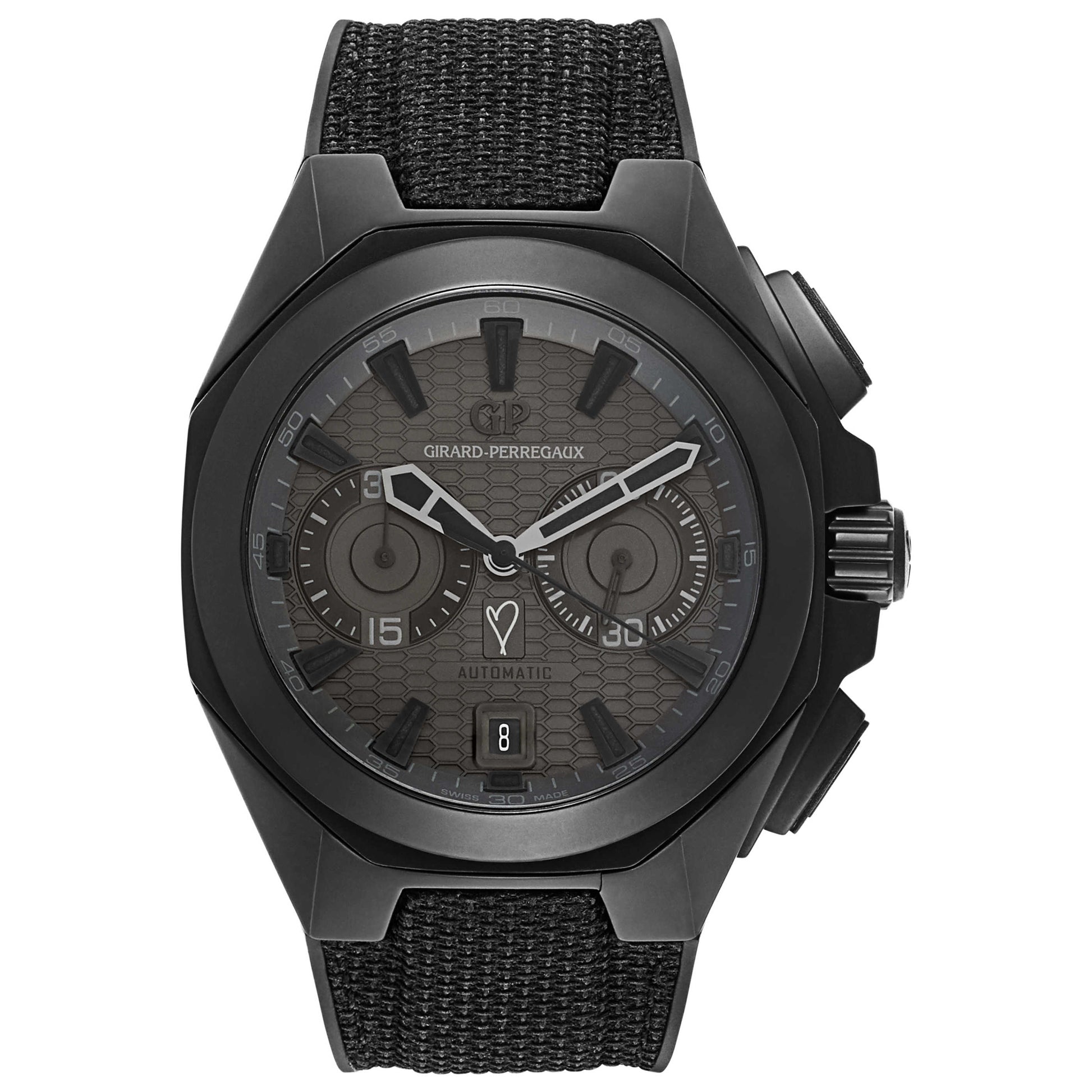 Front view of Girard-Perregaux Hawk Men's Automatic Watch 49970-32-1332SHB6A