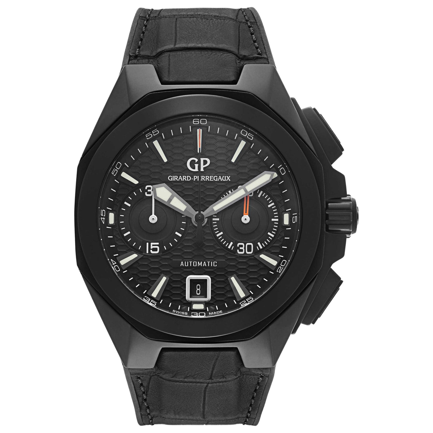 Front view of Girard-Perregaux Hawk Men's Automatic Watch 49970-32-631-BB6A