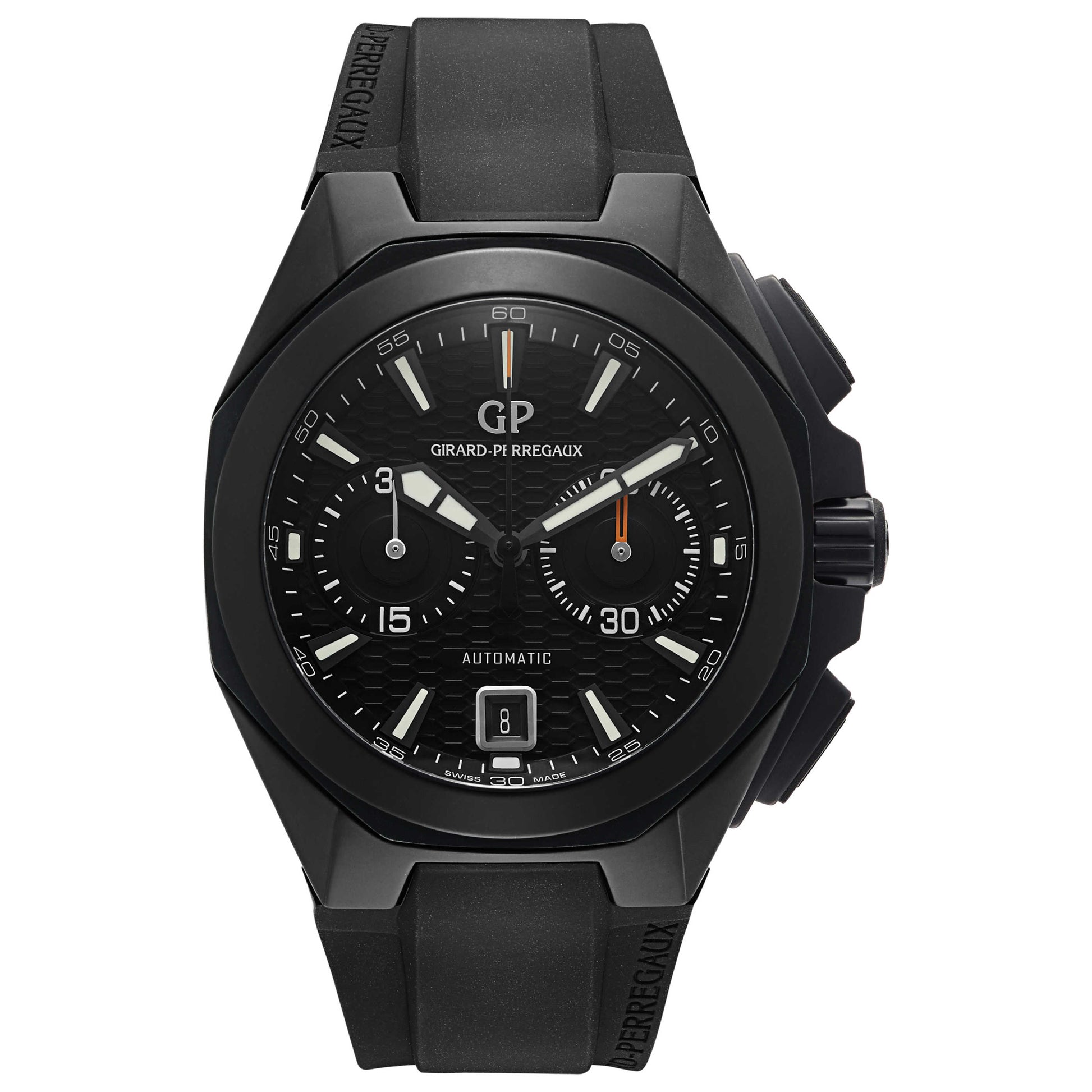 Front view of Girard-Perregaux Hawk Men's Automatic Watch 49970-32-631-FK6A
