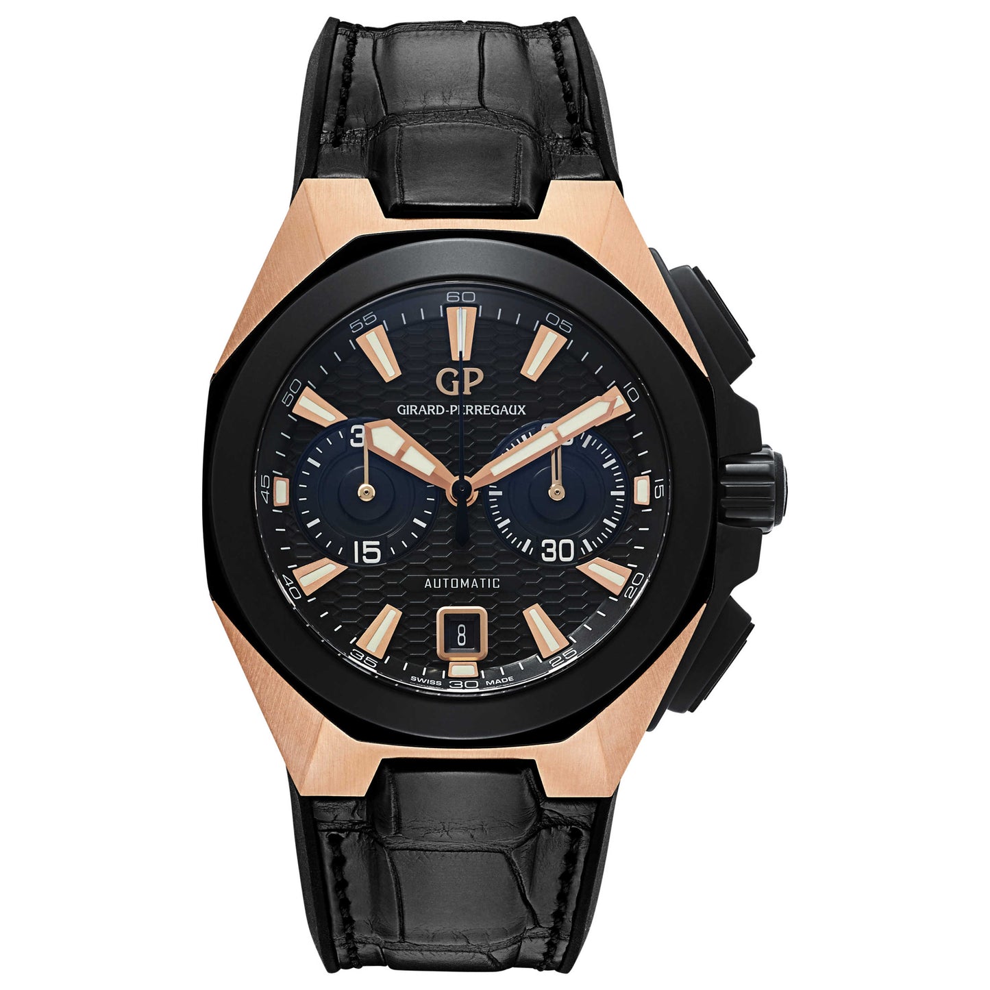 Front view of Girard-Perregaux Hawk Men's Automatic Watch 49970-34-633-BB6B