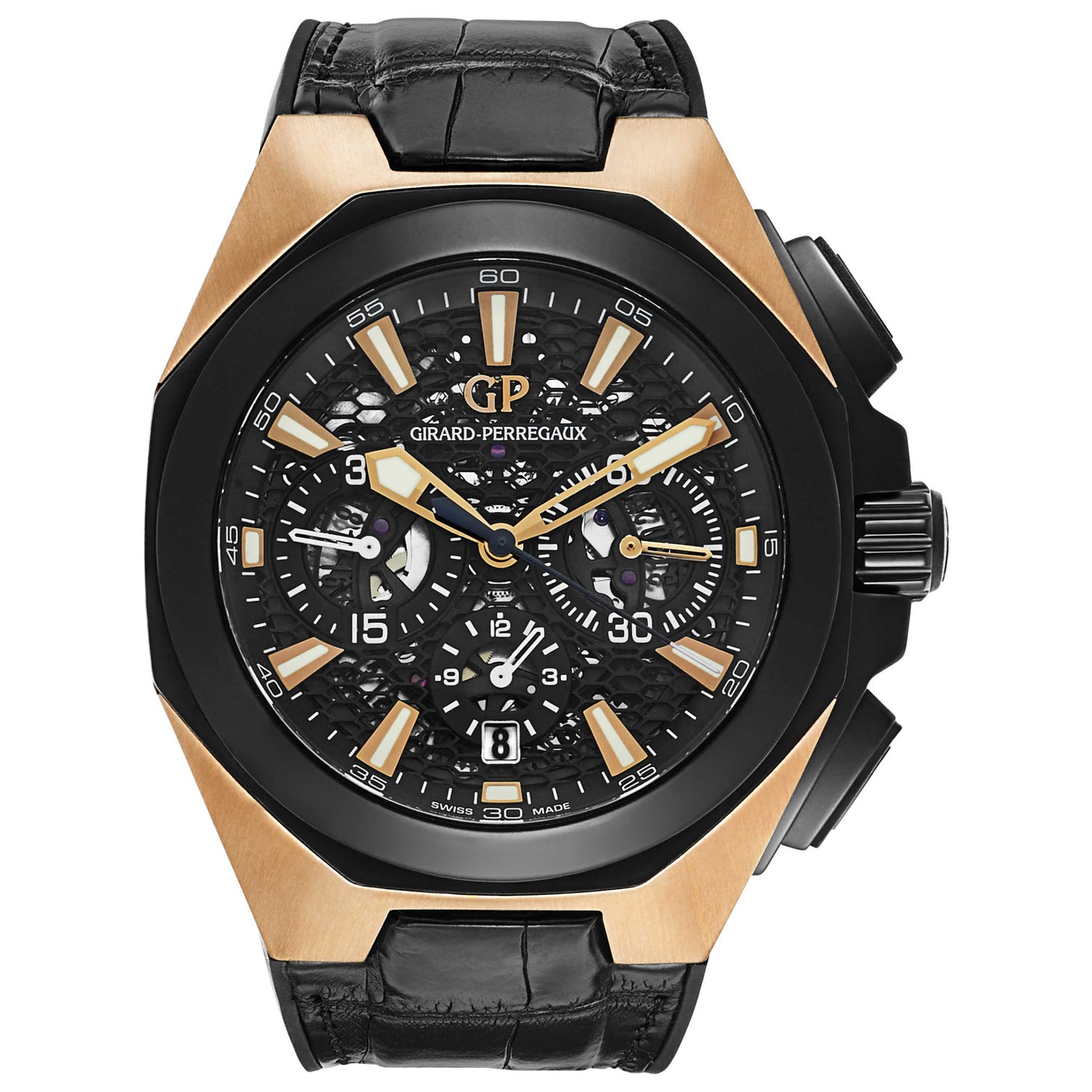 Front view of Girard-Perregaux Hawk Men's Automatic Watch 49971-34-632-BB6C