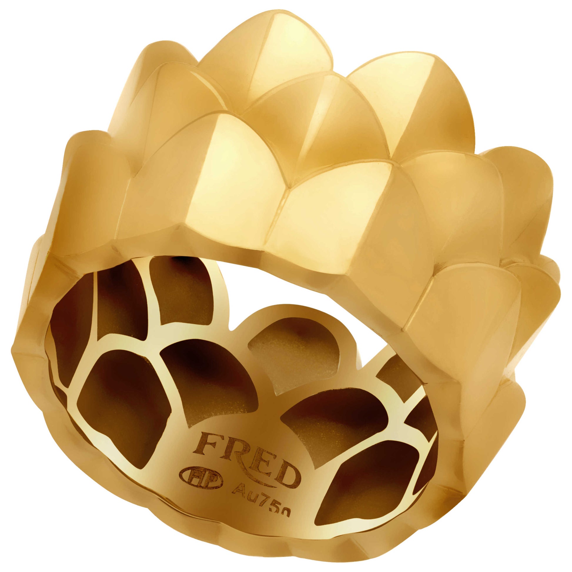 Front view of Fred of Paris Une Ile D'or Women's Ring 4B0746-053