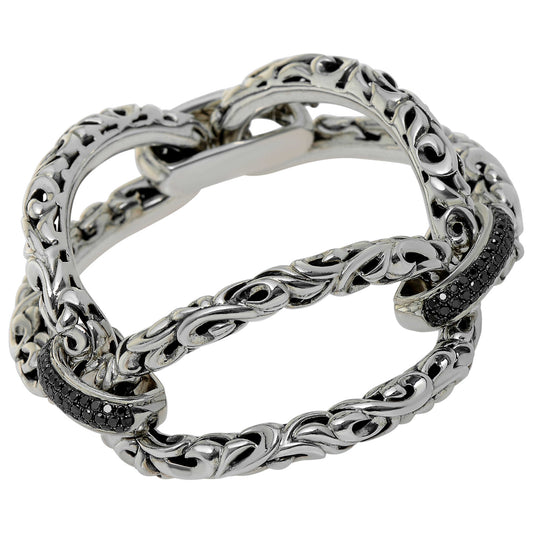 Front view of Charles Krypell Elegant Women's Bracelet 5-6701-sblkp