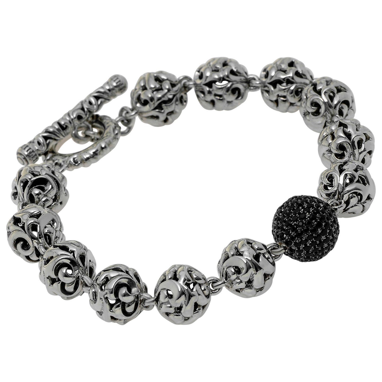 Front view of Charles Krypell Elegant Women's Bracelet 5-6830-SBS