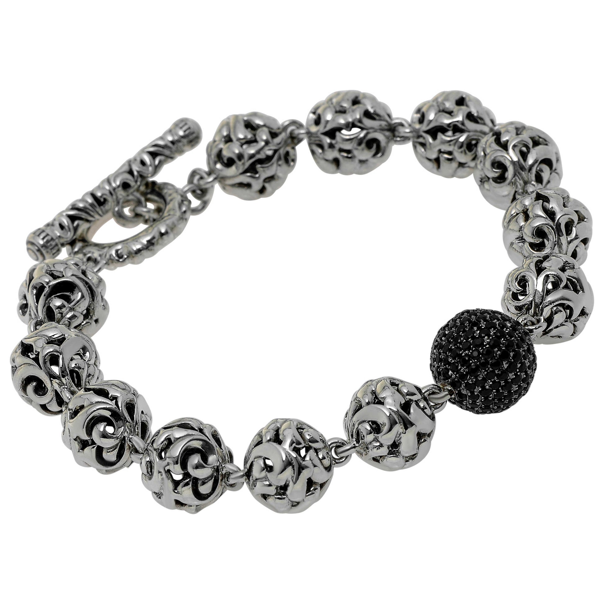 Front view of Charles Krypell Elegant Women's Bracelet 5-6830-SBS