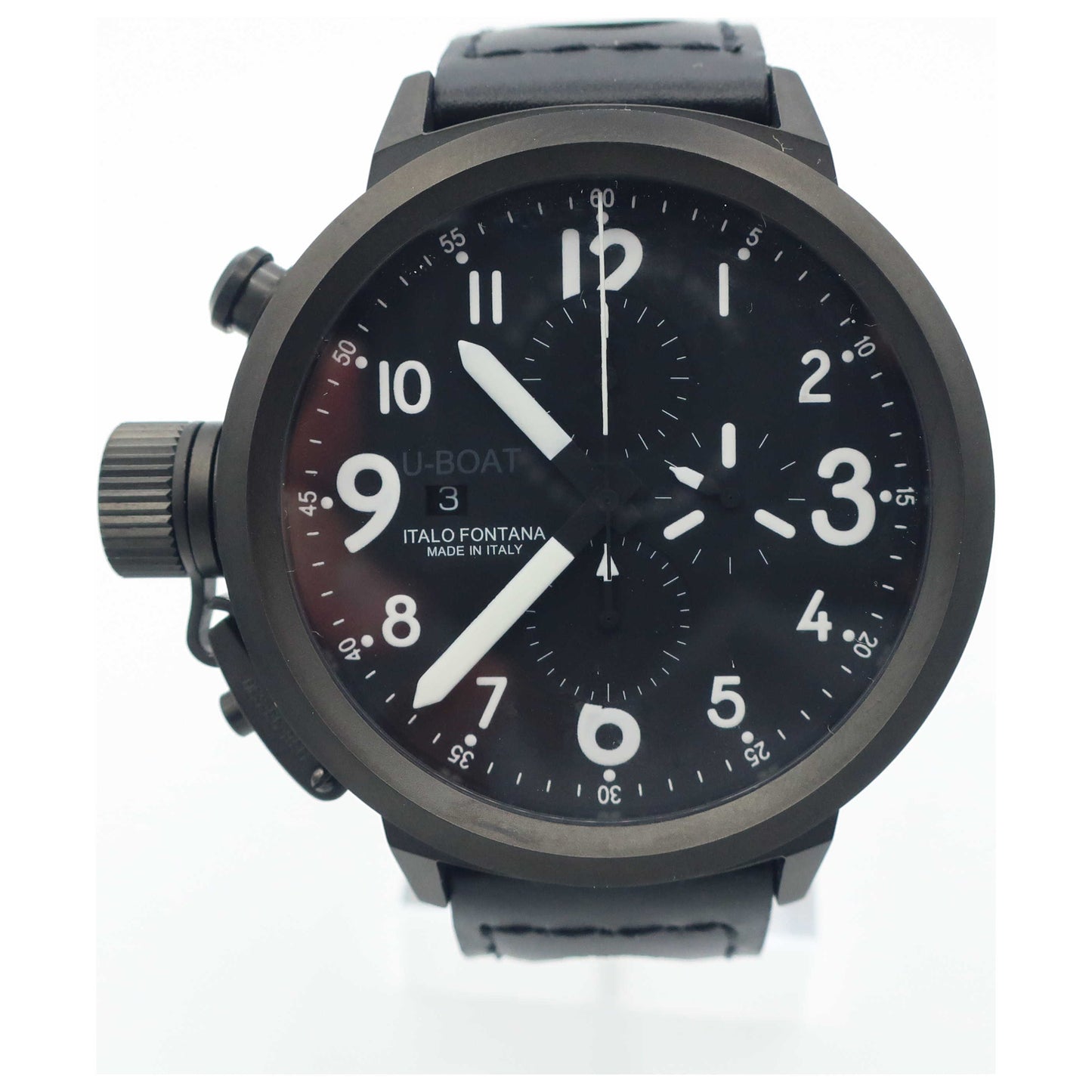 Front view of U-Boat Flight Deck Men's Automatic Watch 50-CAB-3-SD0