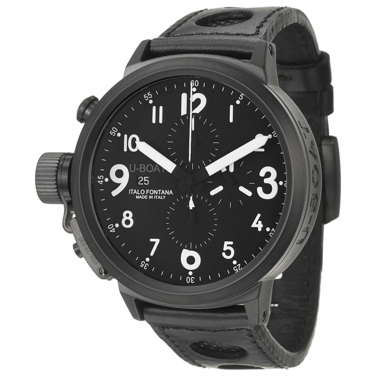 Front view of U-Boat Flight Deck Men's Automatic Watch 50-CAB-3