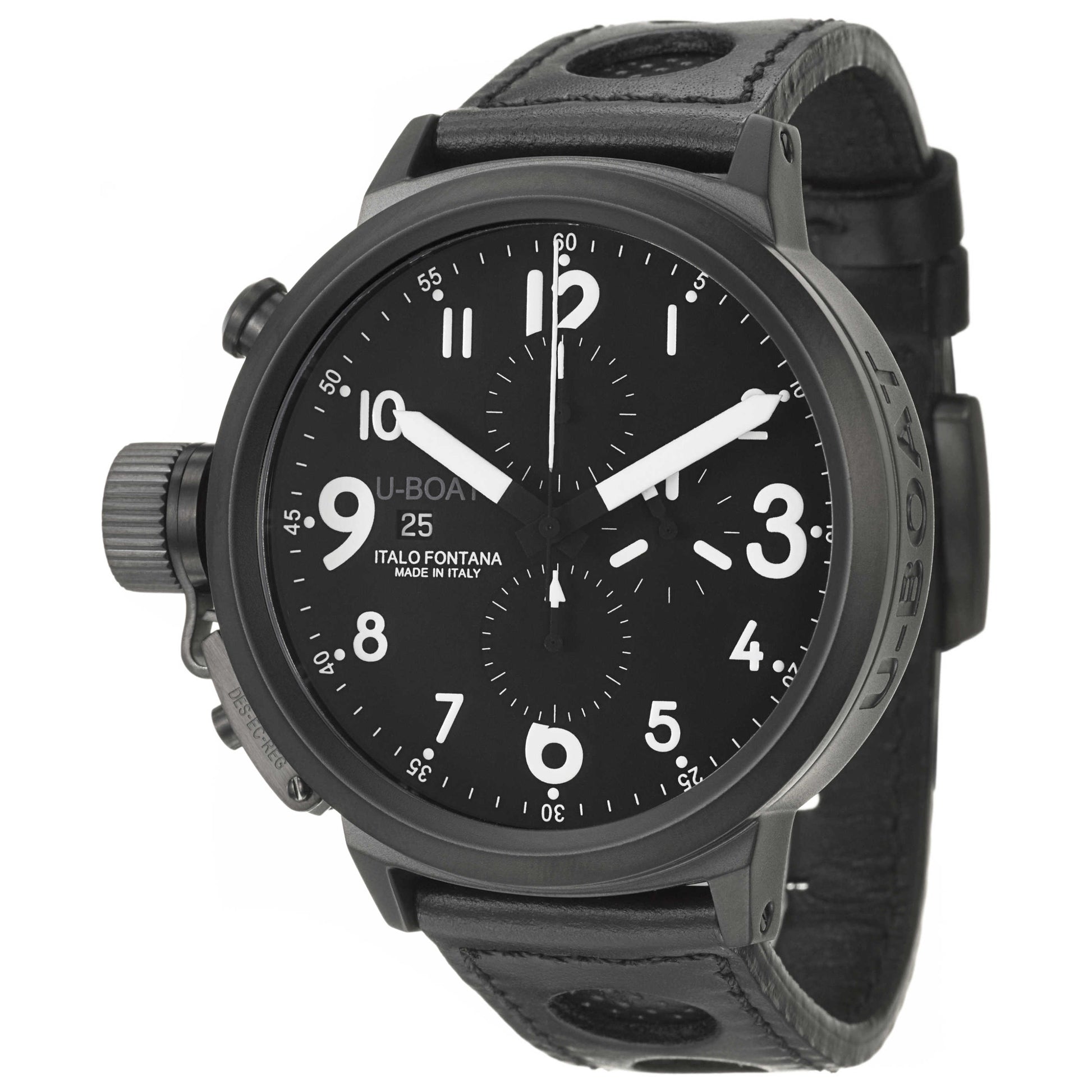 Front view of U-Boat Flight Deck Men's Automatic Watch 50-CAB-3
