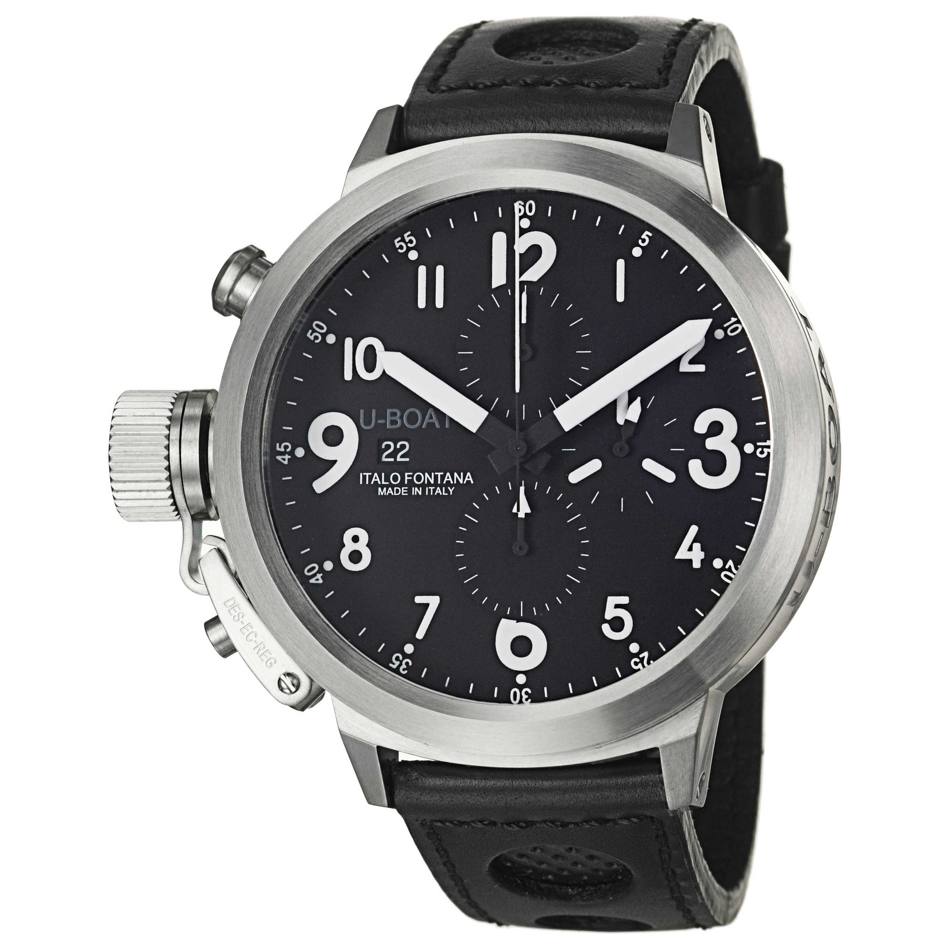 Front view of U-Boat Flight Deck Men's Automatic Watch 50-CAS-3