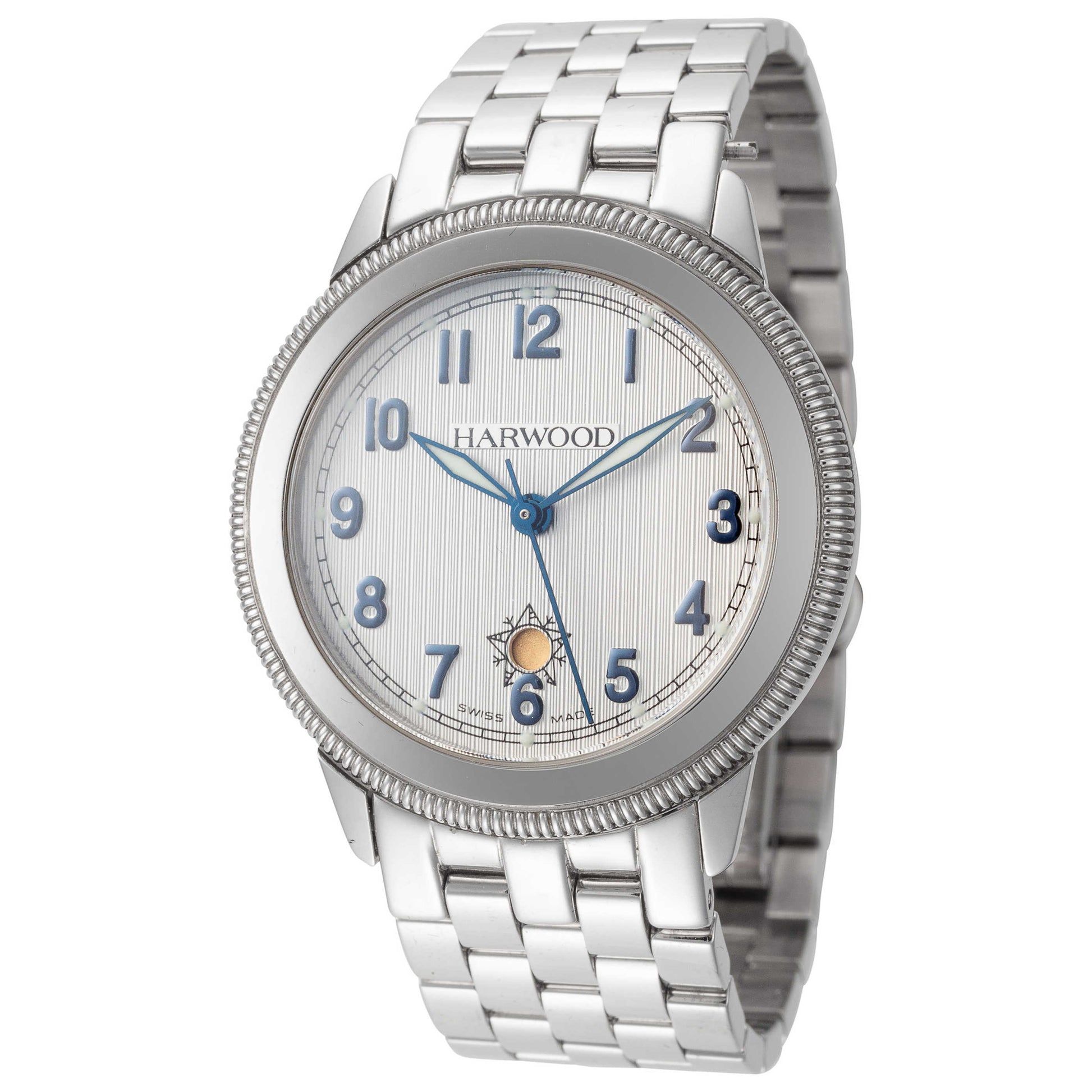 Front view of Harwood Classic Men's Automatic Watch 500-10-15-M