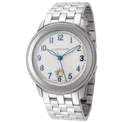 Front view of Harwood Classic Men's Automatic Watch 500-10-15-M