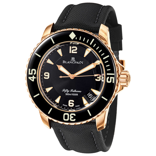 Front view of Blancpain Fifty Fathoms Men's Automatic Watch 5015-3630-52A