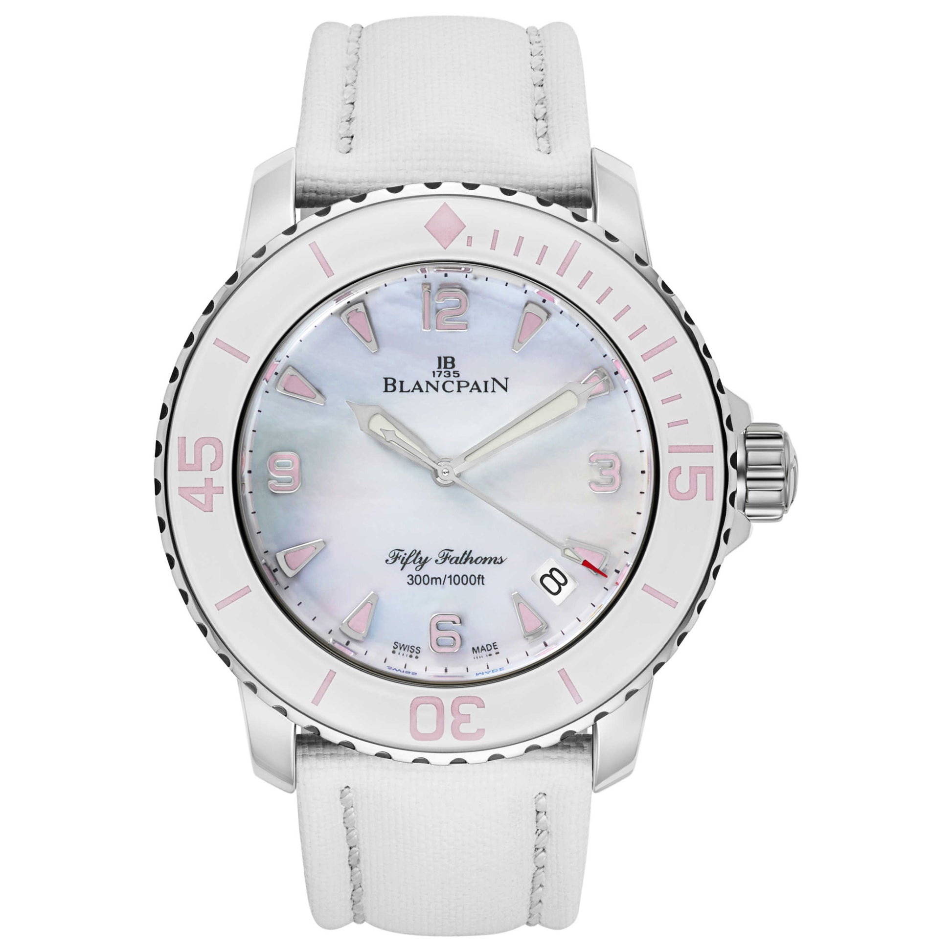 Front view of Blancpain Fifty Fathoms Women's Automatic Watch 5015O-1144-52A