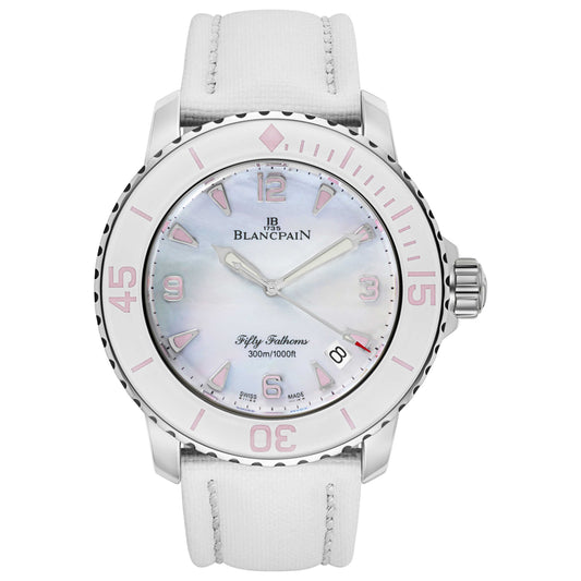 Front view of Blancpain Fifty Fathoms Women's Automatic Watch 5015O-1144-52A