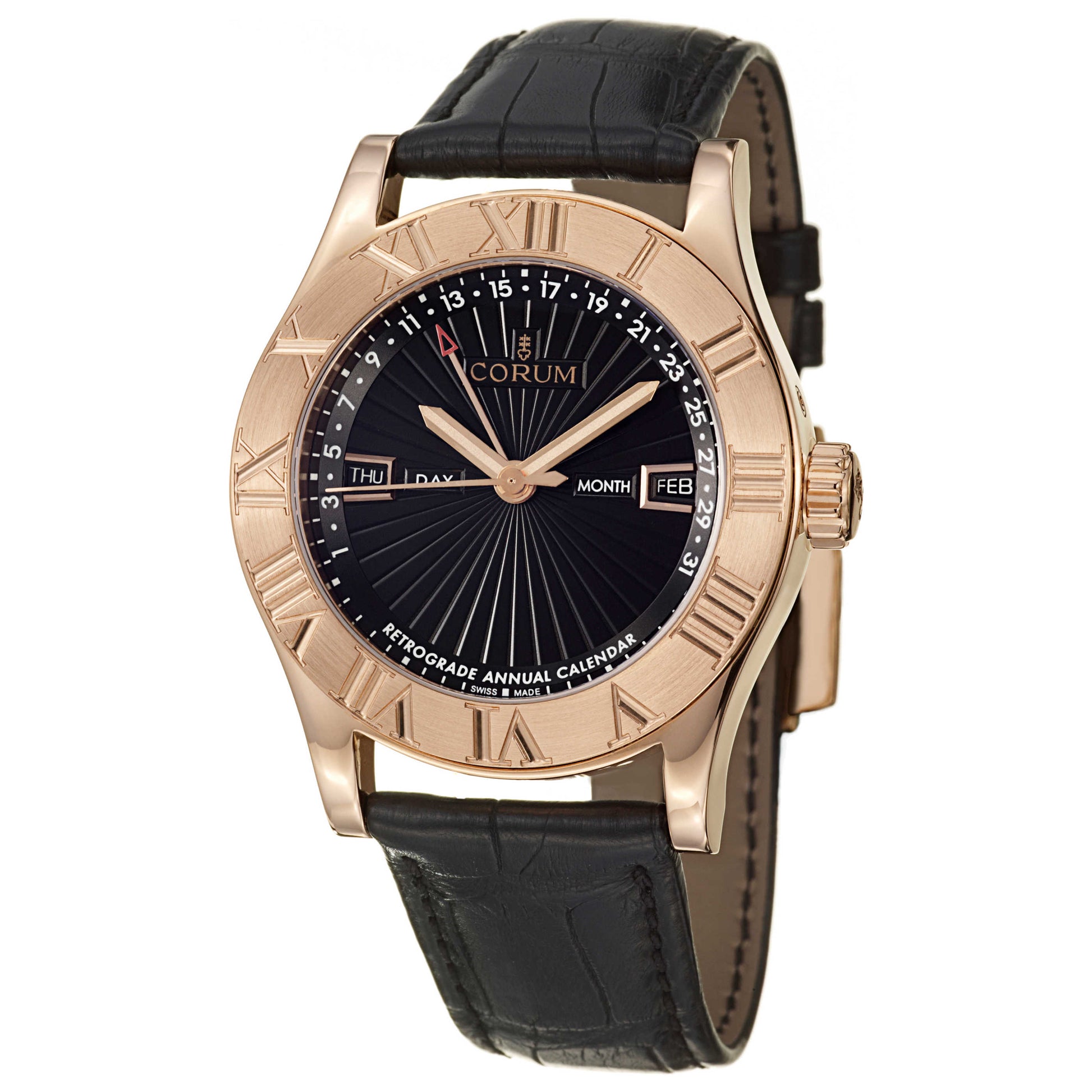 Front view of Corum Romulus Men's Automatic Watch 502-510-55-0001-BN67