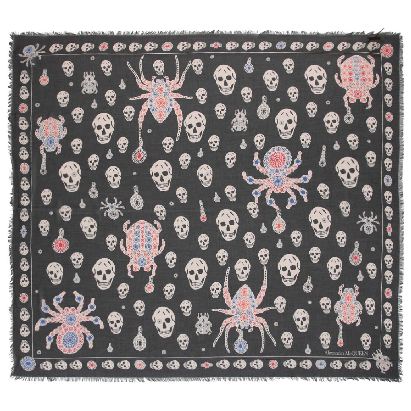 Front view of Alexander McQueen Fashion Scarves 503167-3418Q-1078-NS