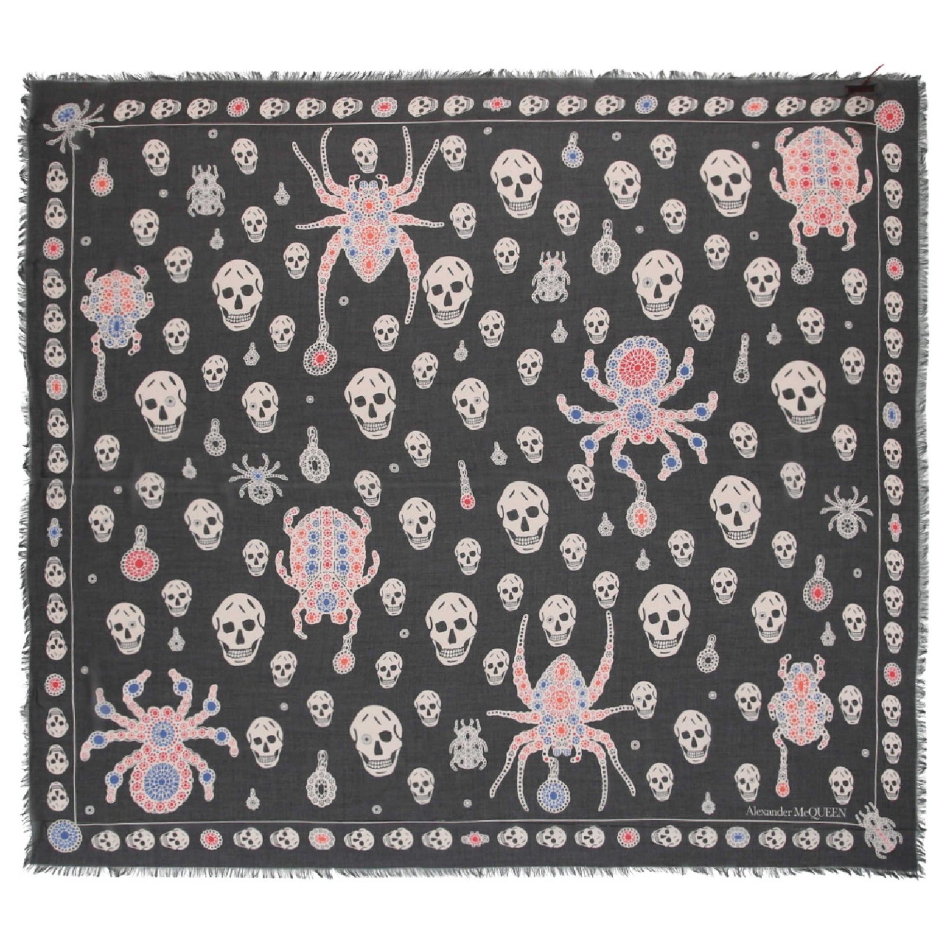Front view of Alexander McQueen Fashion Scarves 503167-3418Q-1078-NS