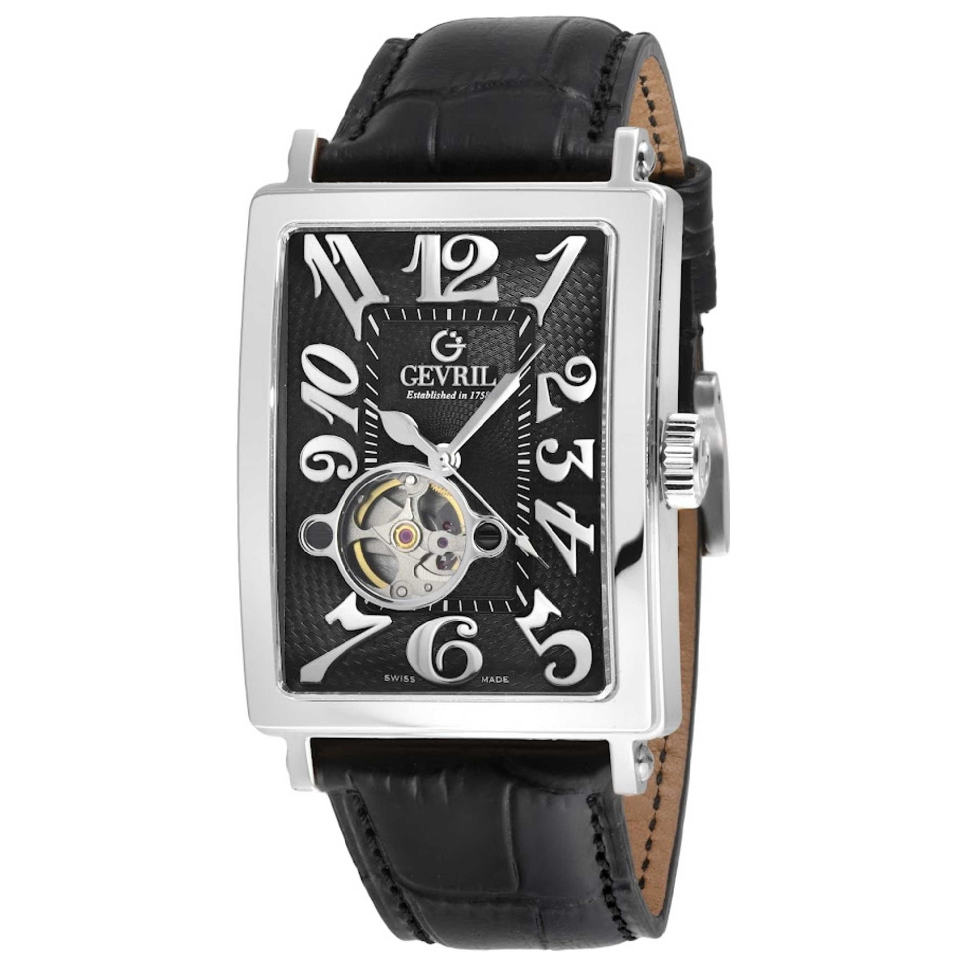 Front view of Gevril Avenue of Americas Intravedere Men's Automatic Watch 5071-2