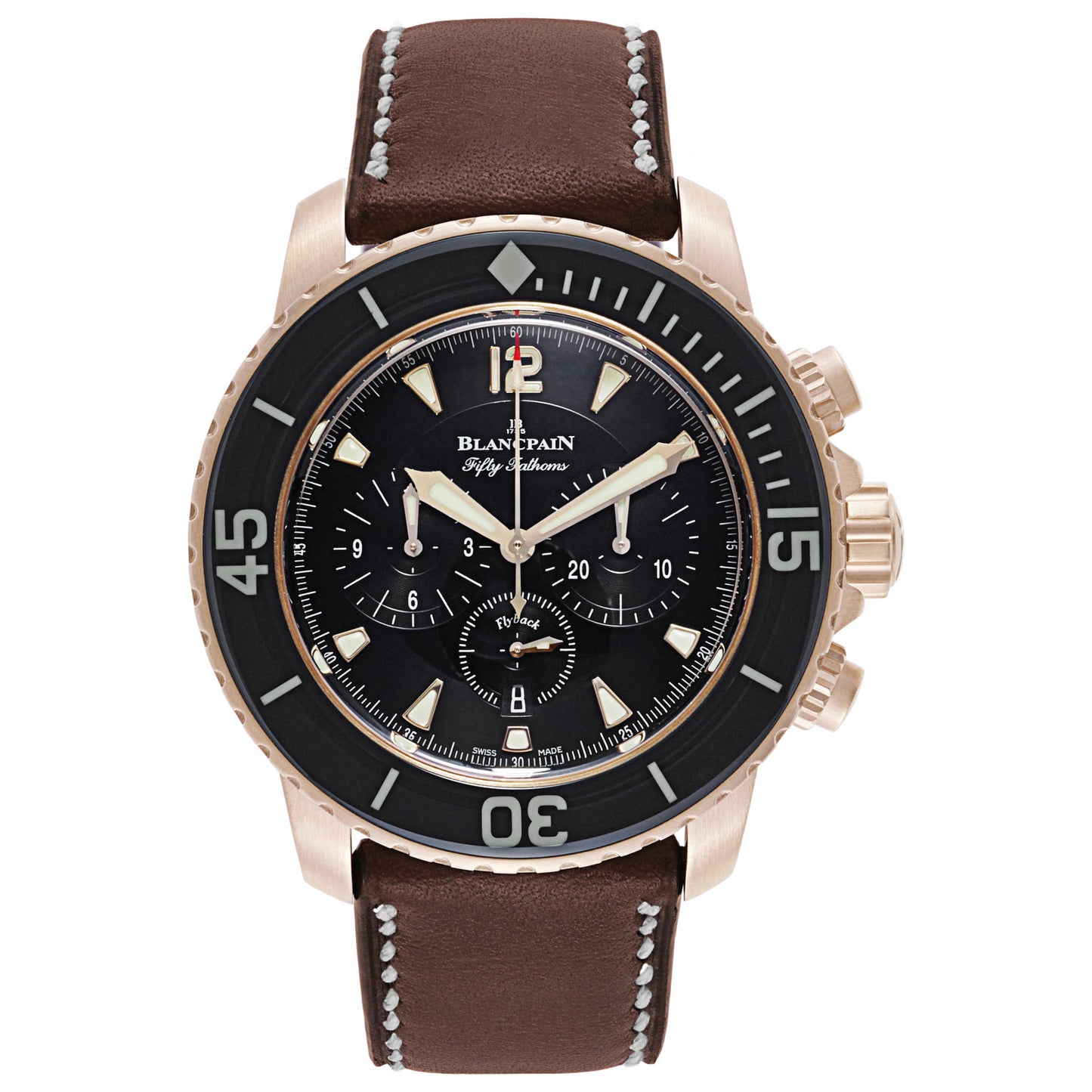 Front view of Blancpain Fifty Fathoms Men's Automatic Watch 5085FA-3630-63B