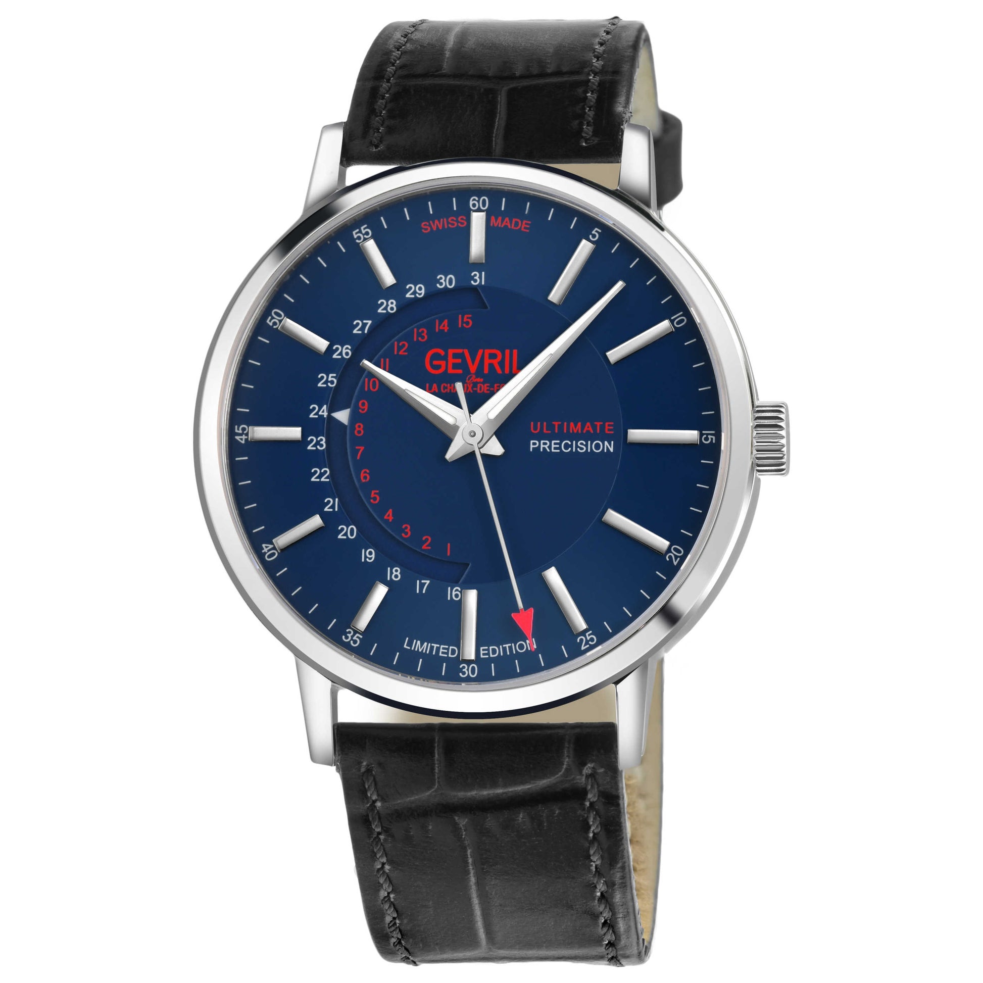 Front view of Gevril Guggenheim Men's Automatic Watch 510.60.62.1