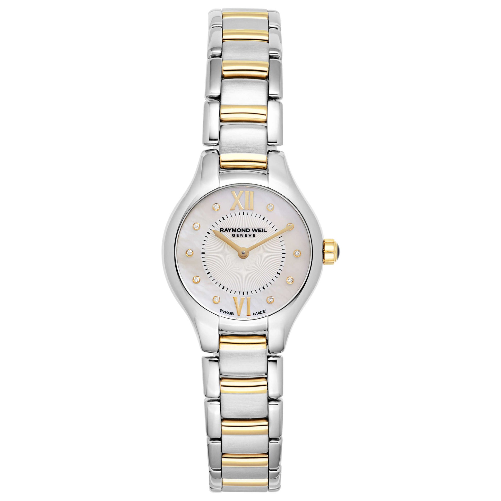 Front view of Raymond Weil Noemia Women's Swiss Quartz (Battery-Powered) Watch 5124-STP-00985
