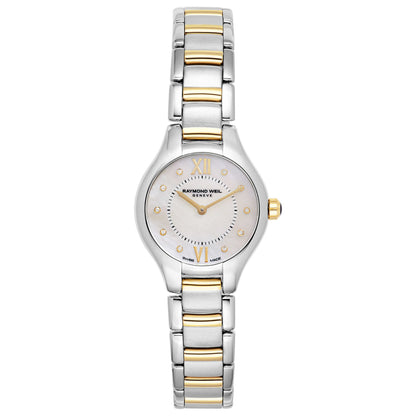 Front view of Raymond Weil Noemia Women's Swiss Quartz (Battery-Powered) Watch 5124-STP-00985