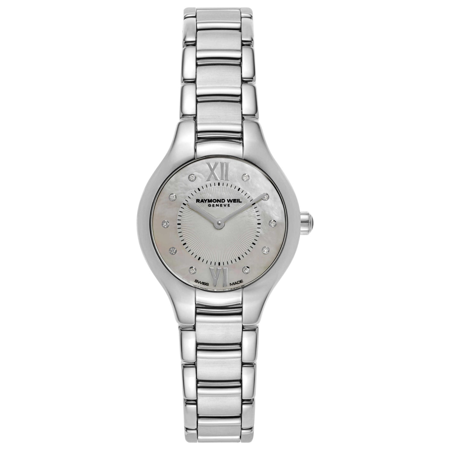 Front view of Raymond Weil Noemia Women's Swiss Quartz (Battery-Powered) Watch 5127-ST-00985