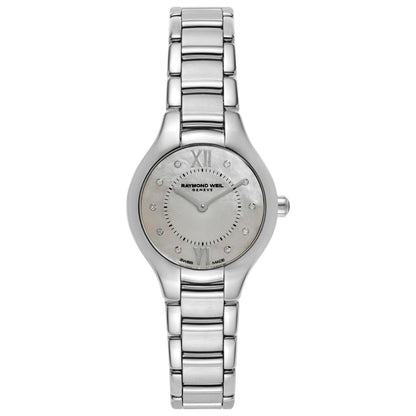 Front view of Raymond Weil Noemia Women's Swiss Quartz (Battery-Powered) Watch 5127-ST-00985