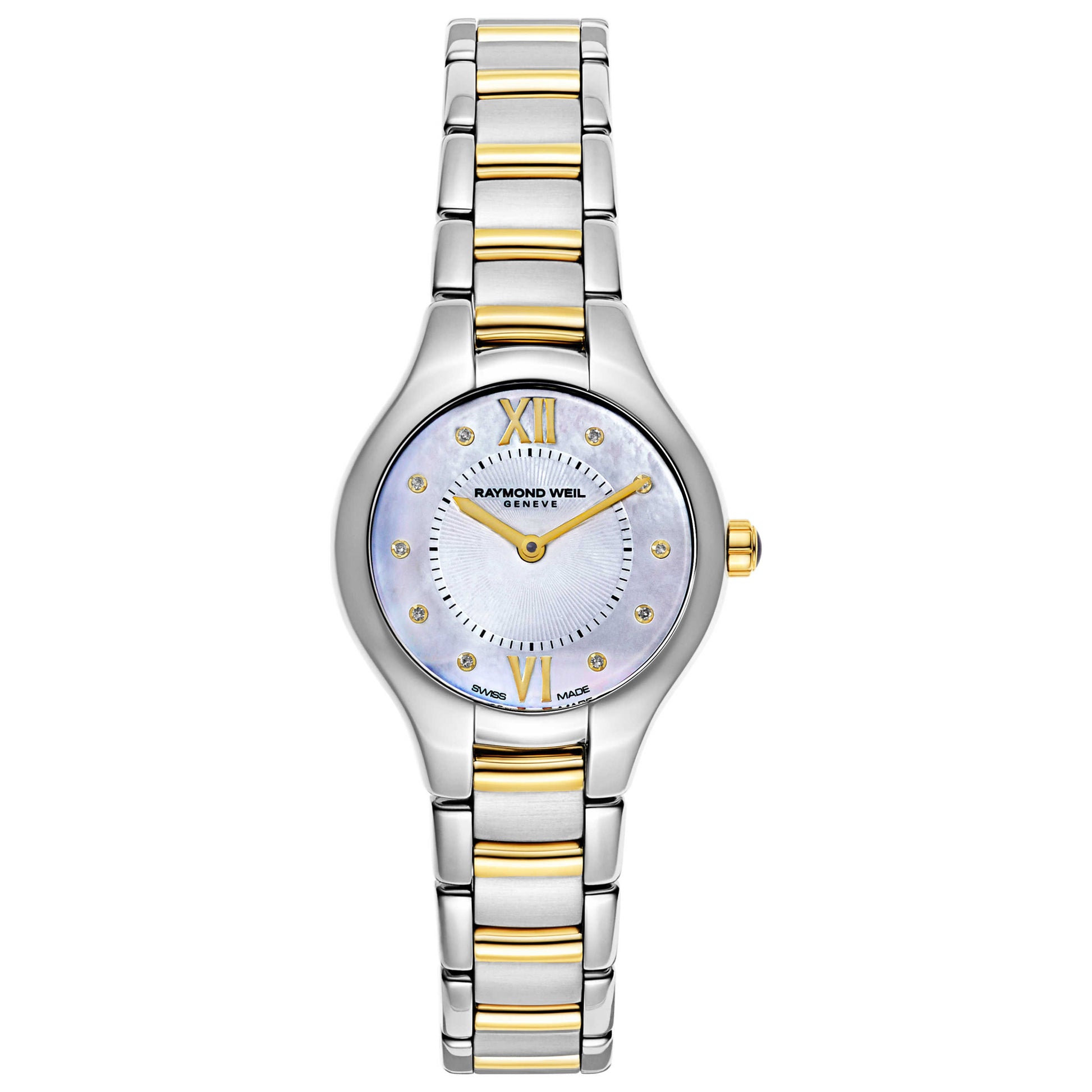 Front view of Raymond Weil Noemia Women's Swiss Quartz (Battery-Powered) Watch 5127-STP-00985