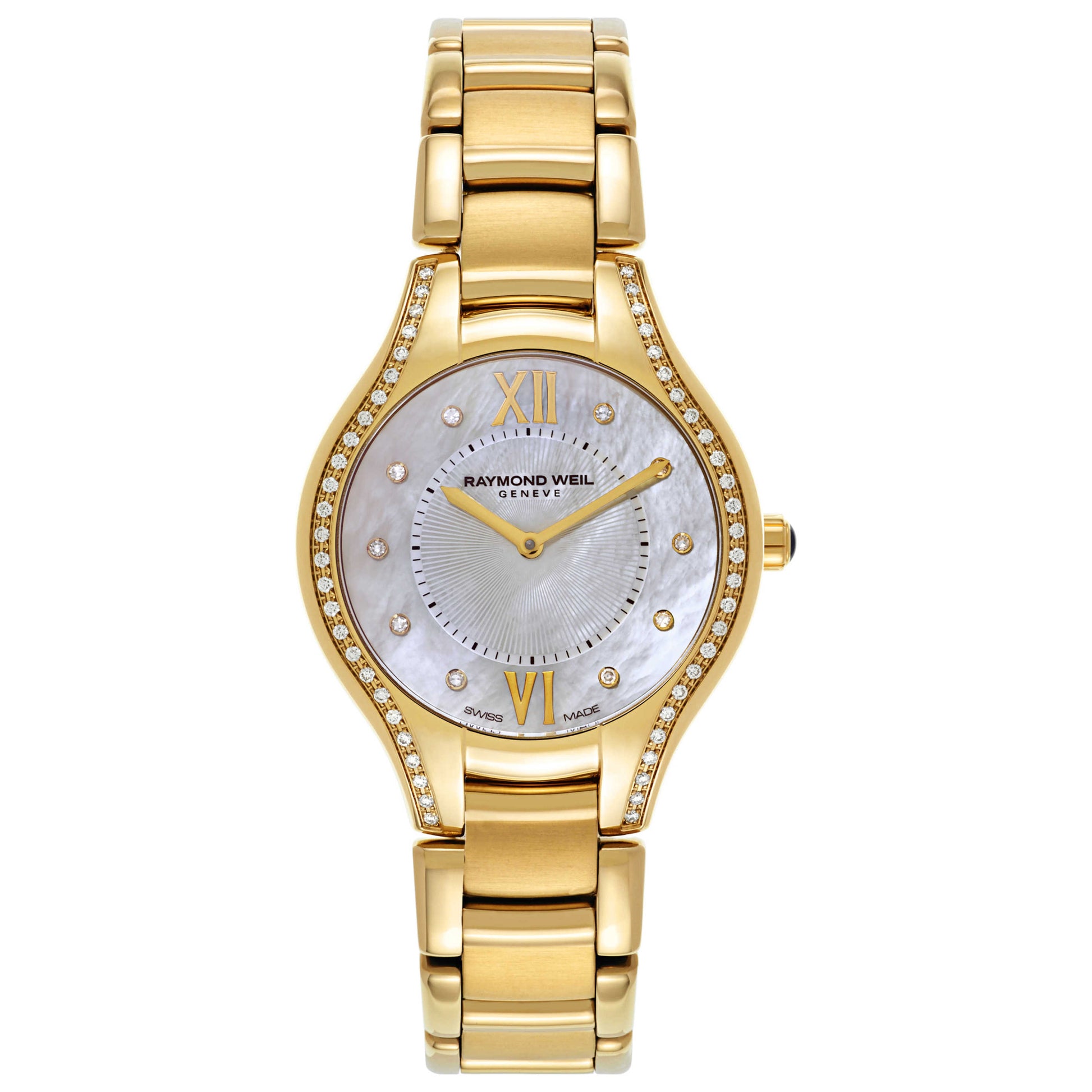 Front view of Raymond Weil Noemia Women's Swiss Quartz (Battery-Powered) Watch 5132-PS-00985