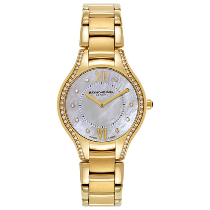 Front view of Raymond Weil Noemia Women's Swiss Quartz (Battery-Powered) Watch 5132-PS-00985