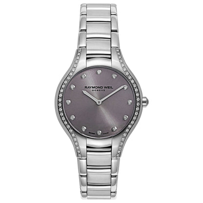 Front view of Raymond Weil Noemia Women's Swiss Quartz (Battery-Powered) Watch 5132-STS-65081