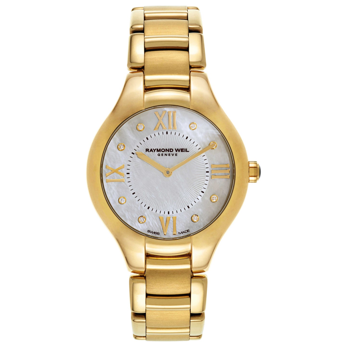 Front view of Raymond Weil Noemia Women's Swiss Quartz (Battery-Powered) Watch 5136-P-00995