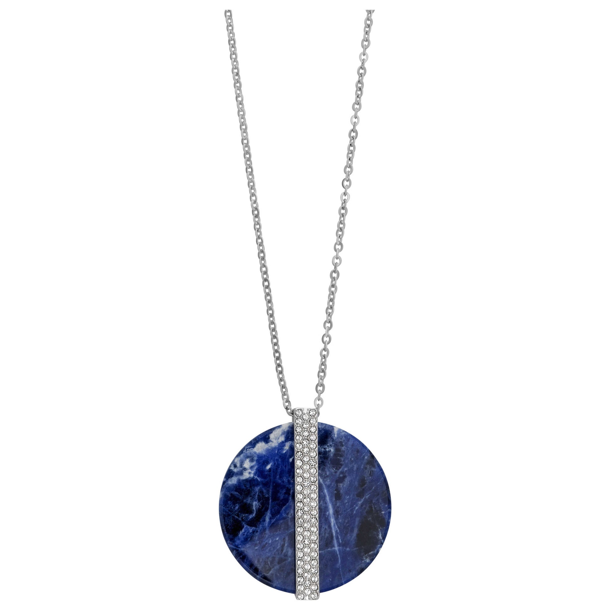 Front view of Swarovski Disk Women's Necklace 5139483
