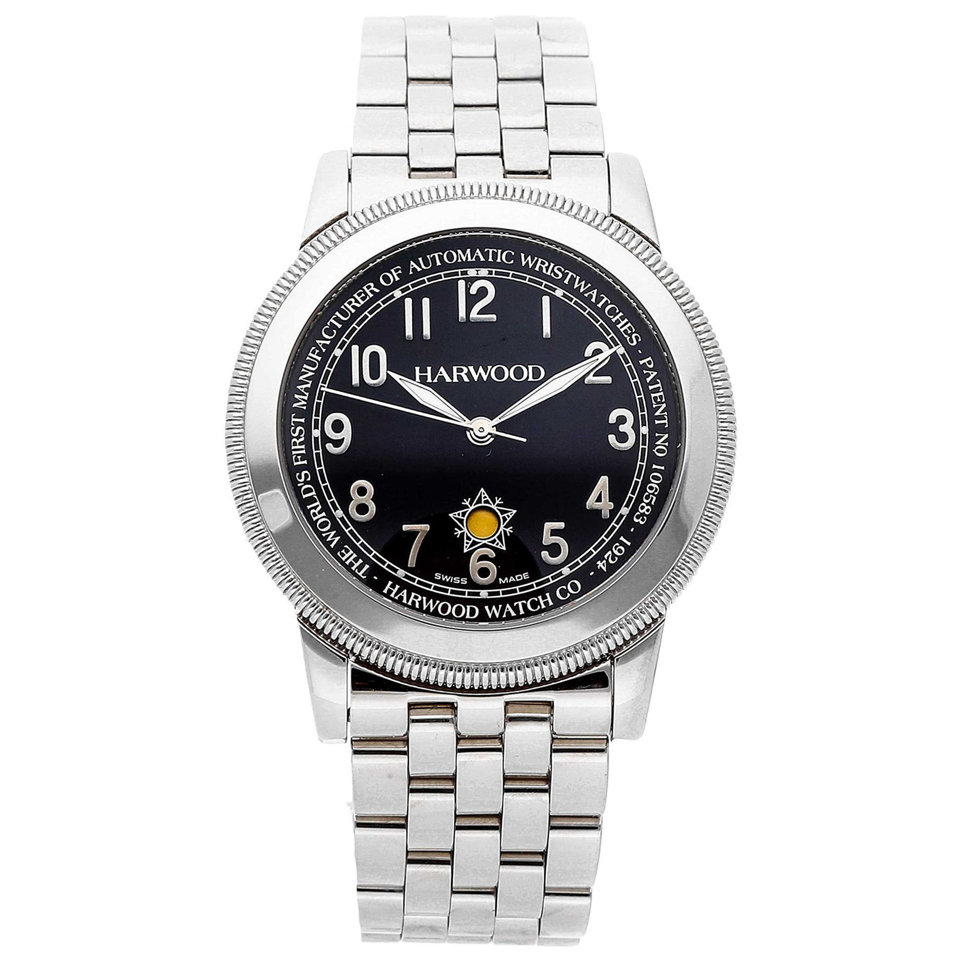 Front view of Harwood Classic Men's Automatic Watch 516-10-11-M