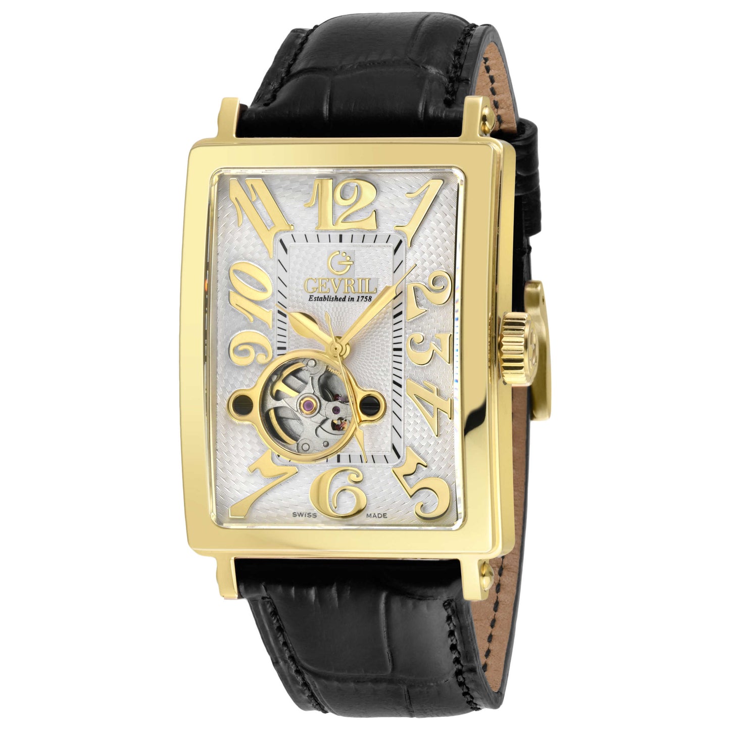Front view of Gevril Avenue of Americas Intravedere Men's Automatic Watch 5173-2