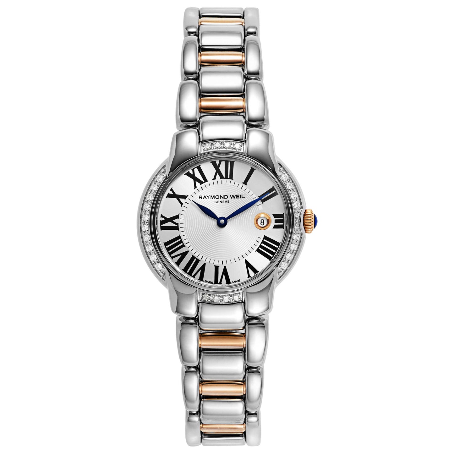 Front view of Raymond Weil Jasmine Women's Swiss Quartz (Battery-Powered) Watch 5229-S5S-00659