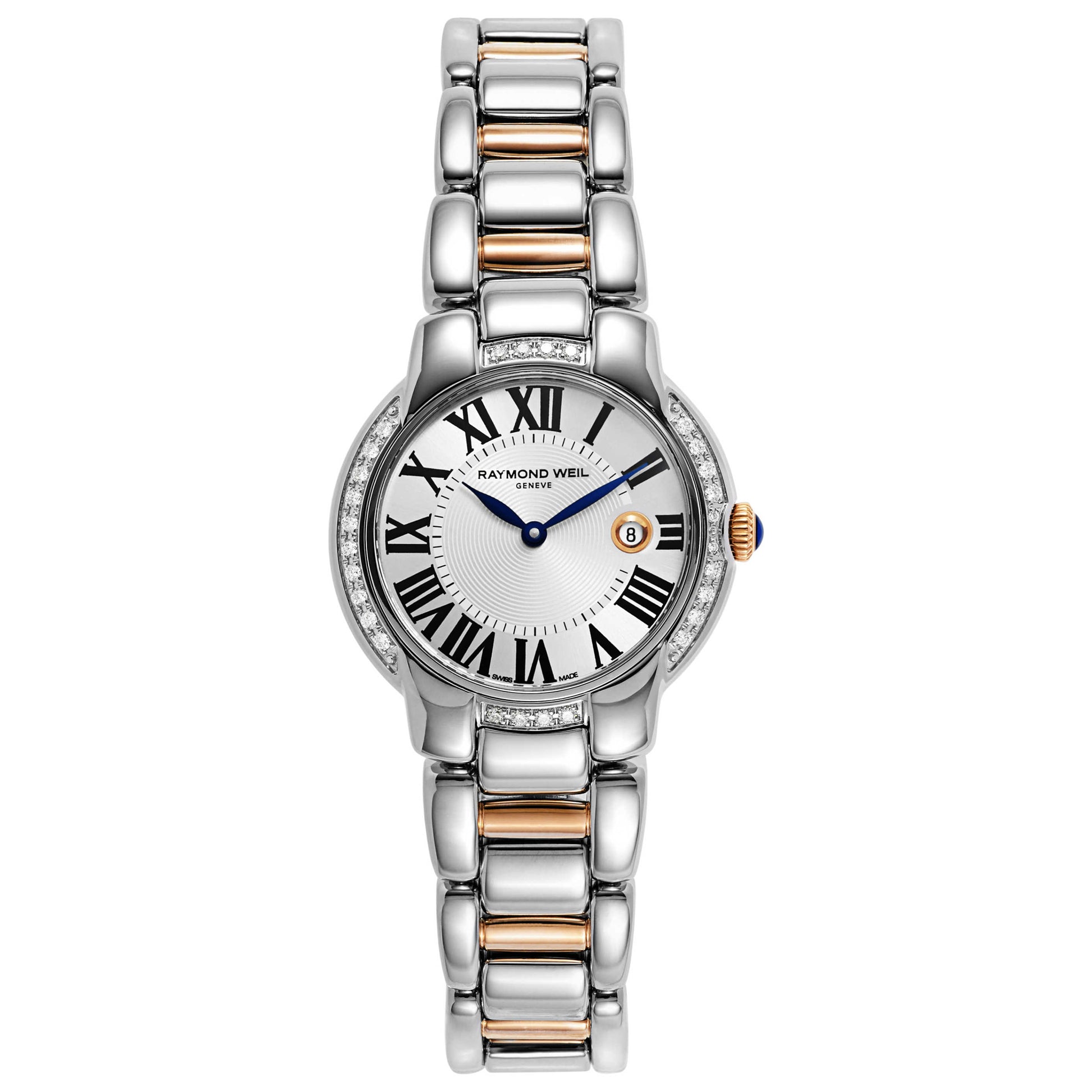 Front view of Raymond Weil Jasmine Women's Swiss Quartz (Battery-Powered) Watch 5229-S5S-00659