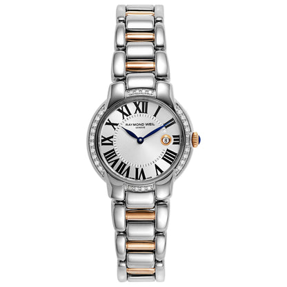 Front view of Raymond Weil Jasmine Women's Swiss Quartz (Battery-Powered) Watch 5229-S5S-00659