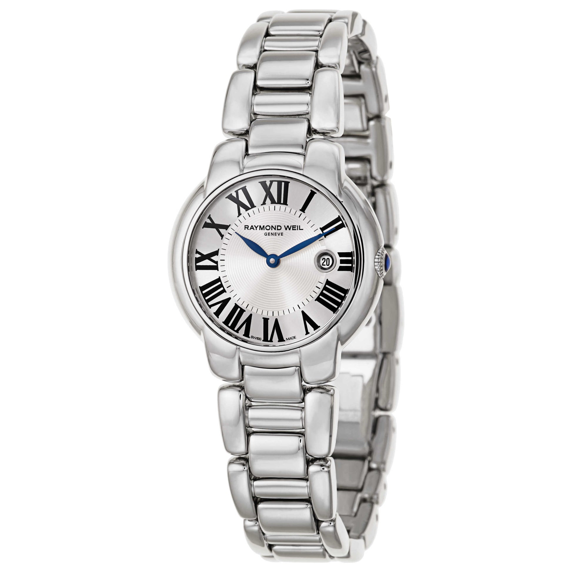 Front view of Raymond Weil Jasmine Women's Swiss Quartz (Battery-Powered) Watch 5229-ST-00659