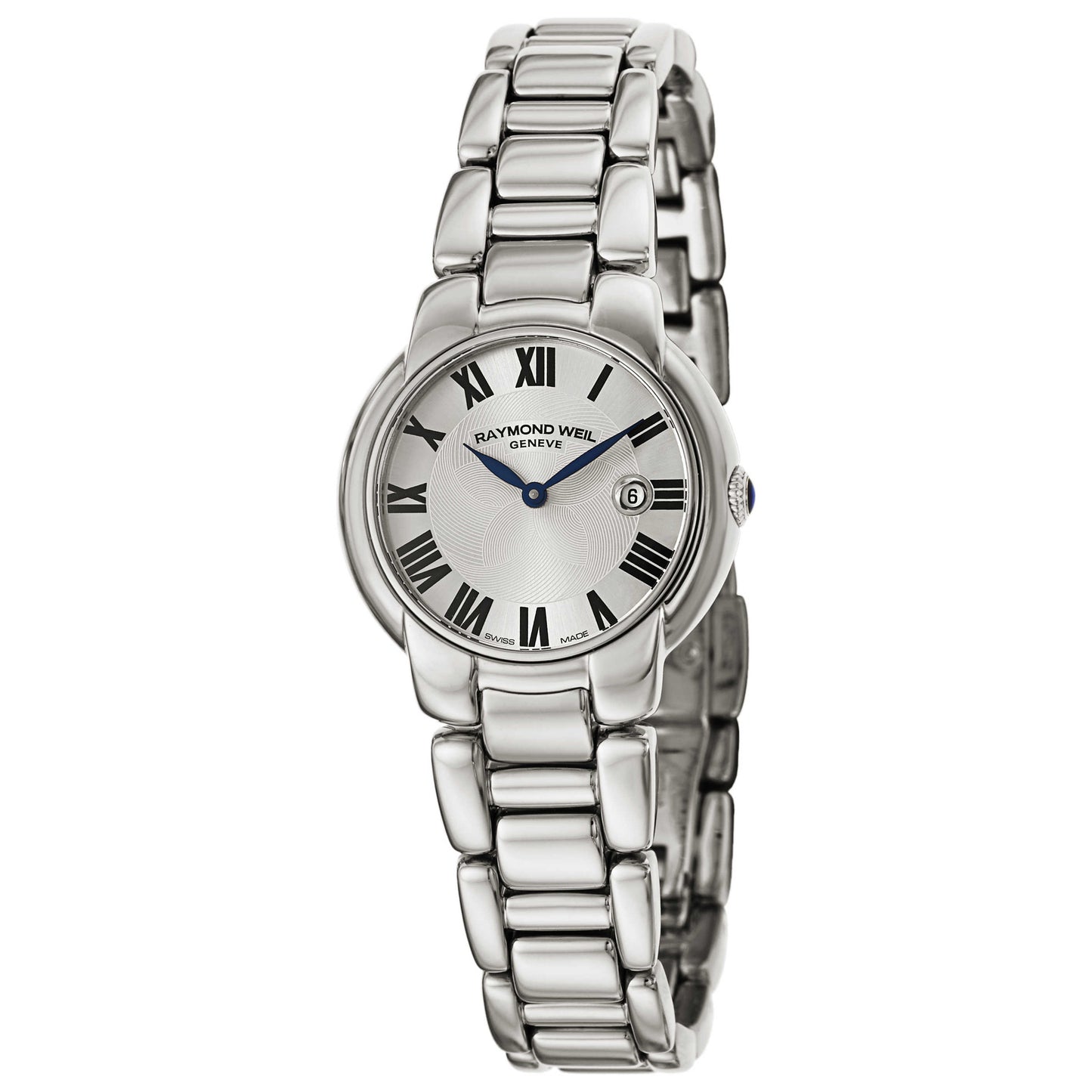 Front view of Raymond Weil Jasmine Women's Swiss Quartz (Battery-Powered) Watch 5229-ST-01659