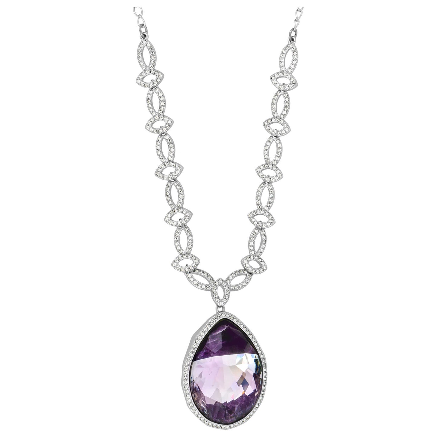 Front view of Swarovski Dew Florette Women's Necklace 5230021