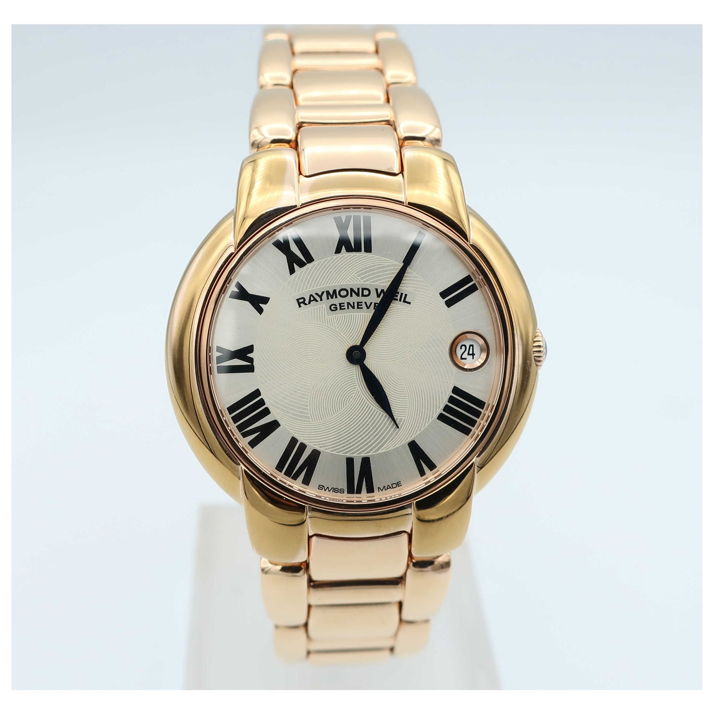 Front view of Raymond Weil Jasmine Women's Swiss Quartz (Battery-Powered) Watch 5235-P5-01659-SD