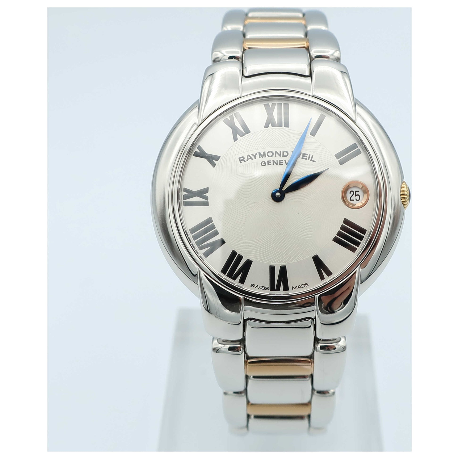 Front view of Raymond Weil Jasmine Women's Swiss Quartz (Battery-Powered) Watch 5235-S5-01659-SD2