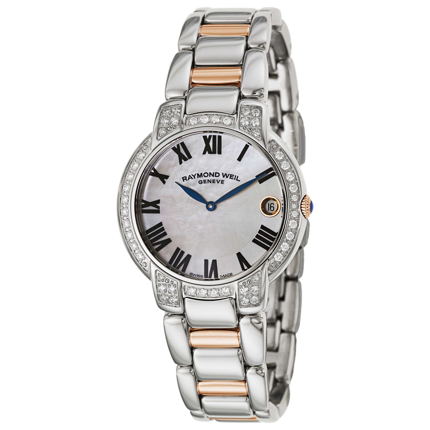 Front view of Raymond Weil Jasmine Women's Swiss Quartz (Battery-Powered) Watch 5235-S52-01970