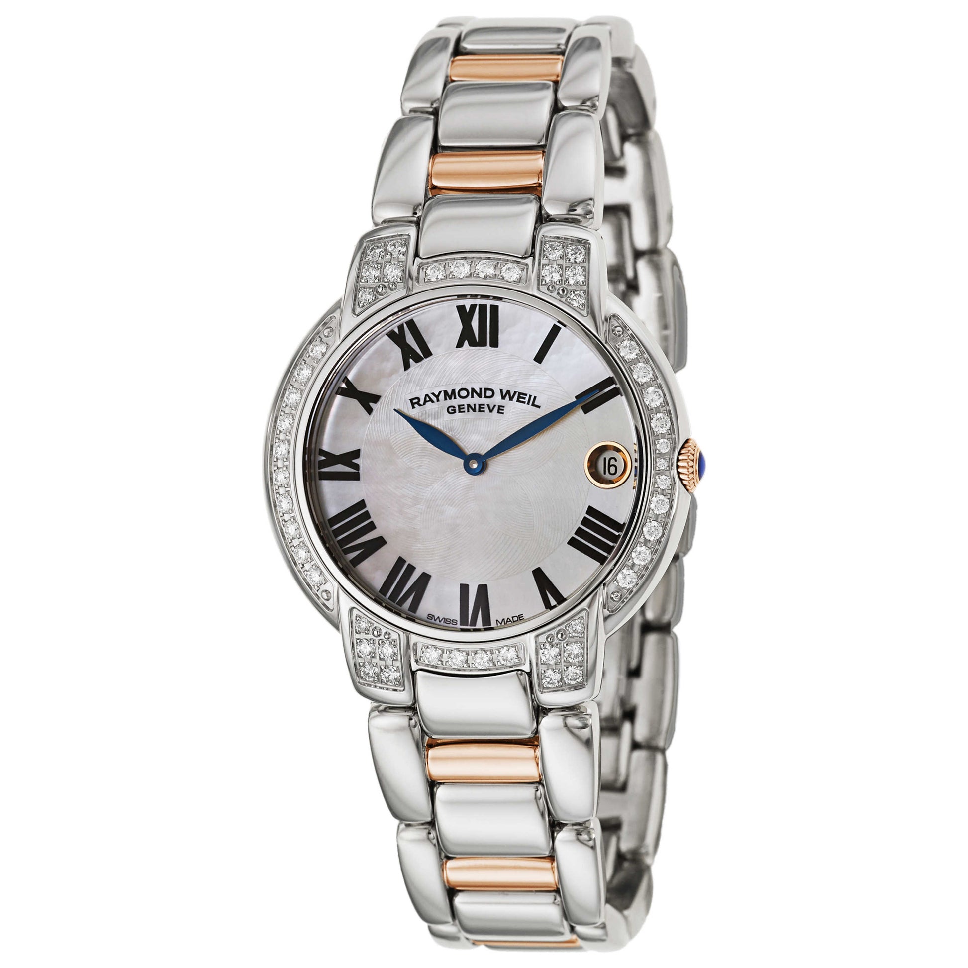 Front view of Raymond Weil Jasmine Women's Swiss Quartz (Battery-Powered) Watch 5235-S52-01970