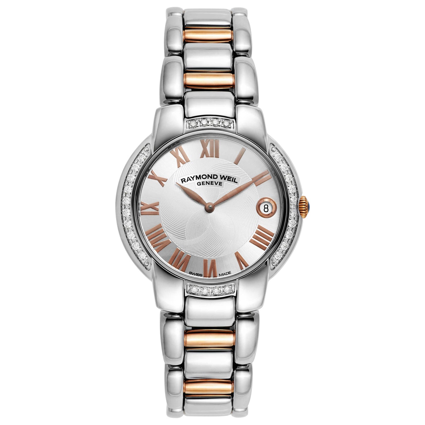 Front view of Raymond Weil Jasmine Women's Swiss Quartz (Battery-Powered) Watch 5235-S5S-01658