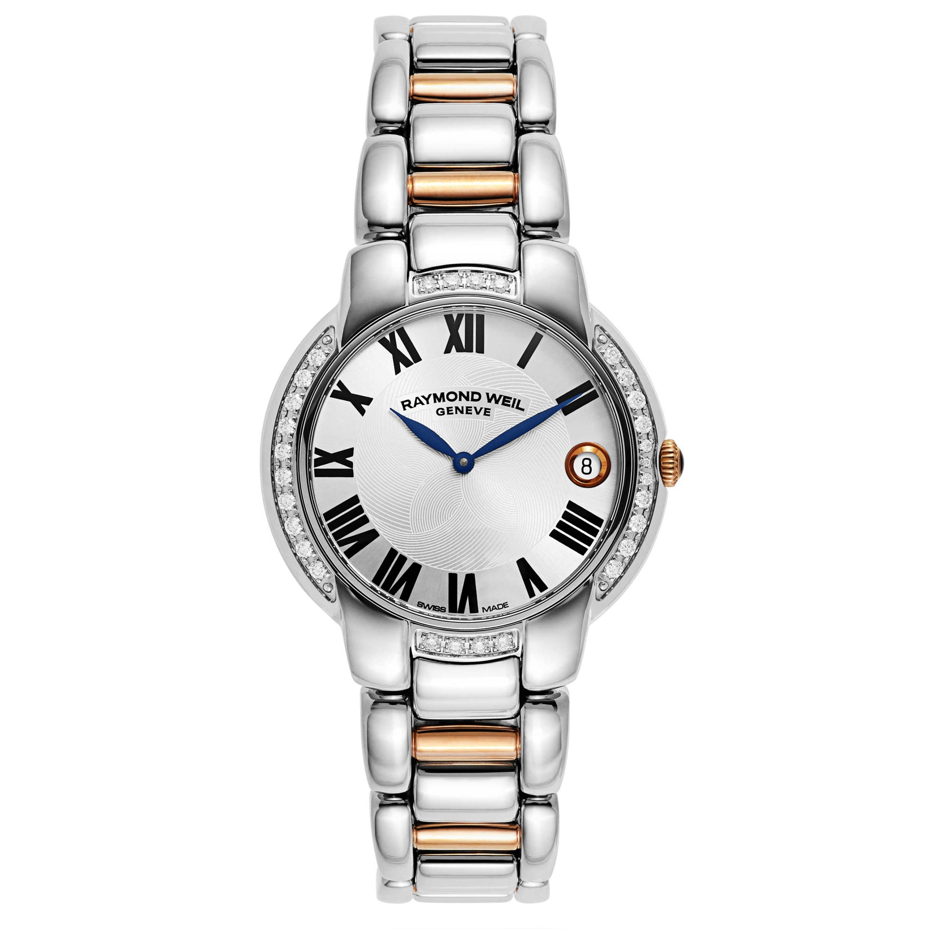 Front view of Raymond Weil Jasmine Women's Swiss Quartz (Battery-Powered) Watch 5235-S5S-01659
