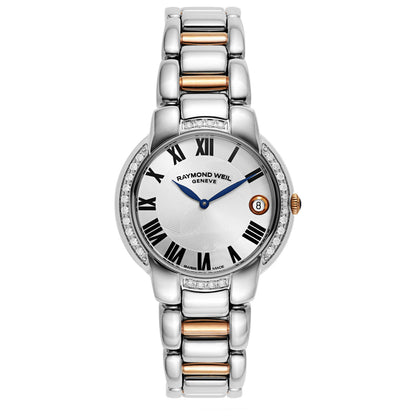 Front view of Raymond Weil Jasmine Women's Swiss Quartz (Battery-Powered) Watch 5235-S5S-01659